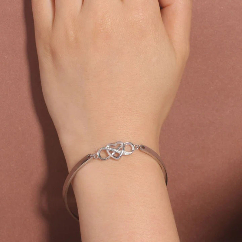 Infinity-Herz Armband – Love Forever mit Kristall